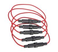 5 Pezzi Inline Fusibile Supporto 18 Controllo Awg Filo Impermeabile 250V Auto