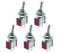 5 Pezzi Interruttore a Levette Mini PCB SPST Switch Electronics 6A 250VAC