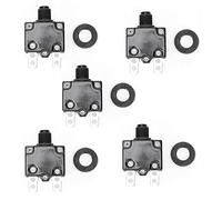 5 Pezzi Interruttore di Sovraccarico Elettrico per Compressore Aria, Protezione da Surriscaldamento 12A 15A 17A con Pulsante Reset, Interruttore Circuito Protettivo