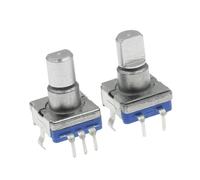 5 pezzi Interruttore encoder EC11 con interruttore a pulsante Gira a sinistra o a destra Encoder rotativo auto-reset 5 pin Tipo DIP Albero da 12 mm