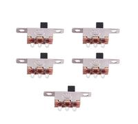 5 pezzi Interruttore scorrevole mini da pannello ON/OFF a 2 posizioni SPDT 1P2T