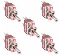 5 Pezzi Interruttore Toggle On-Off-On SPDT Terminali a Vite 250V 15A