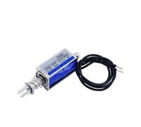 5 pezzi JF-0530B DC 6V 12V 24V Push&Pull Tipo Gangbei-0530 Elettromagnete a telaio aperto Forza di mantenimento 5N Corsa 10mm Solenoide lineare(12VDC)