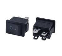 5 pezzi KCD1 15 * 21mm Mini nero 4 pin due posizioni interruttore a levetta interruttore a bilanciere On/Off AC 6A/250V10A/125V interruttore a bilanciere interruttore di alimentazione