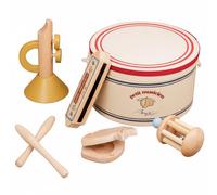 5 Pezzi Kit di Percussioni Metodo Percussione Educativa Sviluppa il Percezione