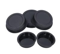 5 pezzi Kit di tappo per lenti posteriori della telecamera ABS DSLR Micro SLR Coperchio lente posteriore per la lente a montaggio EF