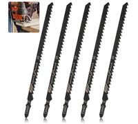 5 Pezzi Lame Seghetto Alternativo T744d Set SRLWMYI 180mm lame per seghetto alternativo Ideale, per Tagliare Legno Tubi di Plastica e Ossa di Carne Congelata Metalloplastica PVC, Ecc