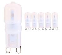 5 pezzi Lampade Lampadine Capsula Piccola a LED G9 2.5W Luce Calda 3000K 200Lm AC220V Sostituire Lampadina Alogena 20W