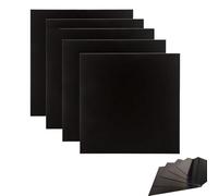 5 pezzi Lastra Alluminio Anodizzato Nero Lega 5052, Spessore 0.5-2 mm, Pannello Metallico Resistente per Incisione Laser, Stampa, Progetti Fai da Te e Uso Industriale (100X100X1.5mm)