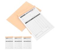 5 Pezzi Libro delle Ricevute a Due Parti in Carta con Supporto | Formato, Campi Prestampati e Pagine Perforate, Copie Duplicate senza Carta Carbone per Consegne