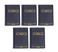 5 pezzi Libro per la raccolta di monete, album per monete in PVC ad alta trasparenza con tasche a chiusura a scatto sicure, contiene 120 monete, ideale per collezionisti e come