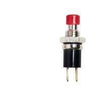 5 pezzi/lotto 7mm 10mm Mini interruttore a pulsante momentaneo Latching Rosso Piccolo microinterruttore On Off 2 pin 3A/125V 1A/250V(7mm 1no Latching)