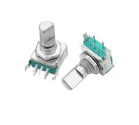 5 pezzi/lotto EC11 encoder rotativo orizzontale 15 mm 20 mm albero a fiore di prugna D mezzo albero con interruttore potenziometro digitale 20 bit impulso(Half axis 15mm)