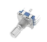 5 pezzi/lotto encoder rotativo a 360 gradi a 20 posizioni EC11 con pulsante, impugnatura a 5 pin, lunghezza 15/20 mm, con interruttore a pulsante integrato(G 15mm Plum handle)