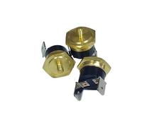 5 pezzi/lotto KSD301 sensore termostato interruttore temperatura M4 testa esagonale in rame 10 A/250 V normalmente chiuso 45-150 ℃(85 Degree)