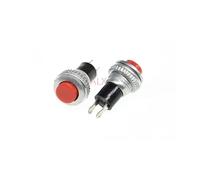 5 pezzi/lotto rosso 10 mm filo multicolore 2 pin interruttore a pulsante momentaneo 3a/125v 1a/250v ds-316