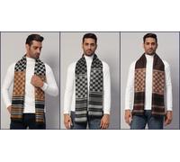 5 Pezzi Lotto Uomo Inverno 100% Cashmere Sciarpa Made IN India Morbida Lana