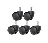 5 pezzi/lottp rotelle da 2 pollici ruote girevoli mobili di grandi dimensioni in nylon silenzioso nero