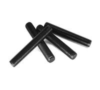 5 pezzi M12*200mm perno completamente filettato,barra filettata lunga in acciaio al carbonio grado 10.9 con finitura in ossido nero per elementi di fissaggio per la manutenzione industriale dei mobili