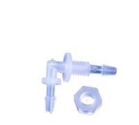 5 pezzi M6~G1/2 a 2,4-11,1 mm PP Pagoda Gomito Connettori Dado Esagonale Acquario Serbatoio Pompa Aria Tubo Giunti Raccordi for Tubi di Irrigazione(5.6-G1I8-5.6,200 Pieces)