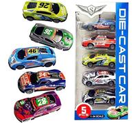 5 Pezzi Macchinine Per Bambini, Mini Auto da Corsa Giocattolo da Tirare Indietro Cars Racers Personaggi Veicolo Metallo Die Cast Giochi Bimbo Regalo per Festa e Compleanno per Bambino 1 2 3 4 Anni
