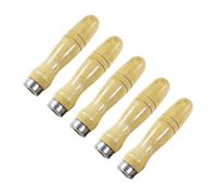 5 Pezzi Manico in Legno per Lima, Controllo, Impugnatura Ergonomica | Foro Interno 6, 8mm, Resistente Agli Urti, Presa Comoda, per Raspa Legno e Lima Metallo