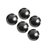5 pezzi manico rotondo in bachelite nera M5 M6 M8 per manopola a leva a sfera m10 con dado in rame per macchine utensili, facile installazione senza attrezzi, isolato per attrezzature industriali ed