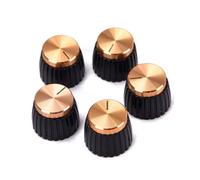 5 Pezzi Manopole Amplificatore Oro a Pressione per 800 900 2000 | Abs, Montaggio Semplice, Ricambio per Amplificatori, Finitura Oro, Serie Compatibile 800 900 2000 Plexi