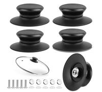 5 Pezzi Manopole di Ricambio per Coperchio Pentola, Pomello Coperchio Pentola, Pomello Universale Sostituzione per Utensili da Cucina, Cucina Manopole Coperchio, Manico Coperchio Pentola Rimovibile