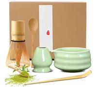 5 pezzi Matcha Kit Matcha Whisk Set Frusta al Matcha per la Preparazione del tè