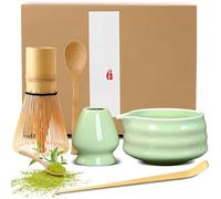 5 pezzi Matcha Kit Matcha Whisk Set Frusta al Matcha per la Preparazione del tè matcha, Ottimo per la Casa, l'ufficio e la Sala da Tè