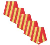 5 Pezzi Medaglia in Metallo a Stella a Cinque Punte Nastro | Giochi e Spettacoli in Costume, Superficie Liscia senza Sbavature, Lunga Durata