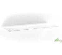 5 PEZZI MENSOLA VETRO TEMPERATO MM.6 BIANCO CM.12X30 SCAFFALE A MURO PARETE