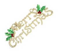 5 pezzi Merry Christmas Letter Plaque Wall Hanging per l'uso della decorazione