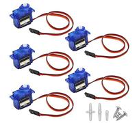 5 Pezzi Micro 9g Servo Motore,Micro Servo Motori 9G Compatibili con SG90 per Robot RC, Elicotteri, Aerei, Servomotore per Elicottero Barca Aereo Elicottero Modellino Auto, Facili da Installare