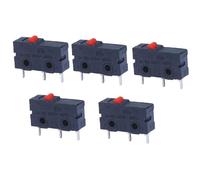 5 pezzi Microinterruttore 1NO1NC 10mm x 20mm Interruttore di reset 3 pin 5A 250VAC Serie ZW12 Interruttore tattile senza blocco ZW12-1