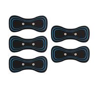 5 pezzi mini cervicale massaggio pad, massaggiatore elettrico del collo patch per una comoda fissazione del collo e rilassamento profondo