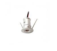 5 Pezzi Mini faretti 1W 12V LED Faretti da soffitto per Cucina Camera da Letto IP65 Bianco Nero Argento Faretti per Scale