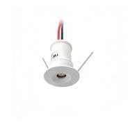 5 Pezzi Mini faretti 1W 12V LED Faretti da soffitto per Cucina Camera da Letto IP65 Bianco Nero Argento Faretti per Scale