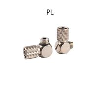 5 pezzi Mini raccordo for tubo pneumatico Tubo flessibile OD 3 mm 4 mm 5 mm 6 mm Filettatura maschio M3 M4 M5 M6 Connettore rapido tipo dritto/gomito in rame(Hose OD 4mm - M5,PL)