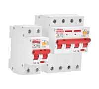5 pezzi Mini RCD RCBO RCCB AC MCB 2P 4P Protezione dalle perdite Unipolari Trifase 110V 127V 230V 400V Tensione 20A 40A 60A 80A(16a,4P 220V-240V)