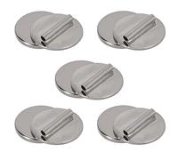 5 Pezzi Mini Spilla Convertitore, Metallo Convertitore Spilla Magnetica Quasi Invisibile Convertitore Spilla Tessuto Senza Danni Adatto per Tessuto Sottile (Argento)