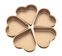 5 pezzi Mini stampo for torta a forma di cuore Teglia antiaderente Tazza for budino Stampo for mousse e pasticceria riutilizzabile for utensili da cucina