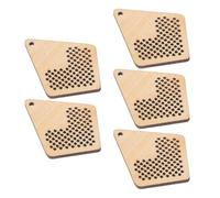 5 Pezzi Mini Tavola di Legno per Punto Croce, Pratica DIY | Legno Fori Preforati e Bordi Lisci, Pronto da Dipingere, Decorare, Tingere o Scolpire
