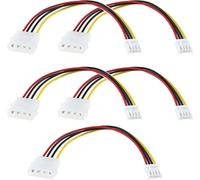 5 Pezzi Molex 4 Pin Su Floppy 4 Pin, Cavo Di Alimentazione per PC, Cavo Di Prolu