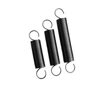 5 pezzi Molla a strappo in acciaio, Lunghezza 150mm Diametro esterno 7mm Diametro del filo 0.9mm, Nero, 0.9x7x150mm