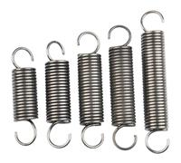 5 Pezzi Molla a trazione con Doppio Gancio, 1.4 x 7 x 20mm, Filo Diametro 1.4mm, OD 7mm, Libero Lunghezza 20mm, Molla Acciaio, Molla a doppio gancio a forma di S
