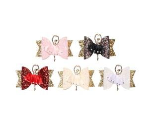 5 Pezzi Mollette per Neonata Ballerina, Cristalli e Tessuto | Accessori per Chioma Accessori, Pinze per Chioma Eleganti, Forcine per Chioma Bambina, per Ragazze