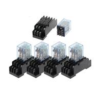 5 pezzi MY3NJ HH53P AC DC 12V 24V 110V 220V AC Relè di potenza bobina Relè mini for uso generale 11 pin 5A con base presa PYF11A(DC 24V)