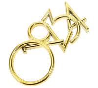5 Pezzi Numeri Civici Oro in ABS Autoadesivi 3d | Finitura Lucida, Superficie Liscia senza Bave, Uso Interno ed Esterno, Serie 0-4